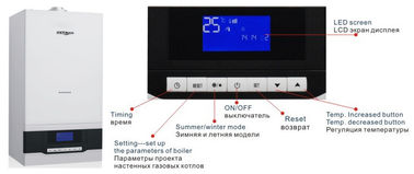 Low Working Voice Home Gas Boiler LED Display With Magnetic Water Filter Device
